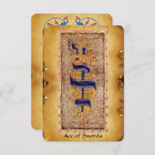 ANTIQUE RENAISSANCE TAROTS  / Ace of Swords (Front/Back)