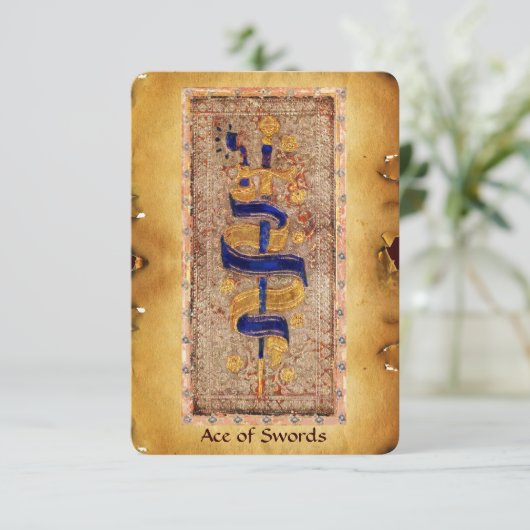 ANTIQUE RENAISSANCE TAROTS / Ace of Swords (Standing Front)