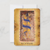 ANTIQUE RENAISSANCE TAROTS  / ACE OF WANDS (Front)