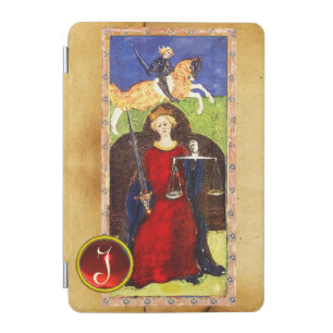 ANTIQUE RENAISSANCE TAROTS  JUSTICE Monogram iPad Mini Cover