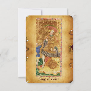 ANTIQUE RENAISSANCE TAROTS / KING OF COINS