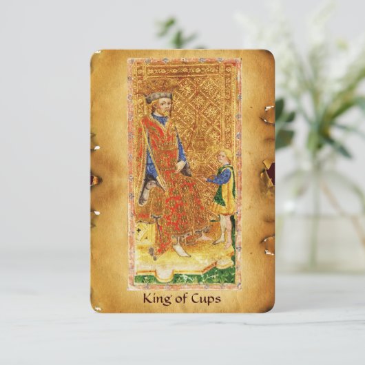 ANTIQUE RENAISSANCE TAROTS / KING OF CUPS (Standing Front)