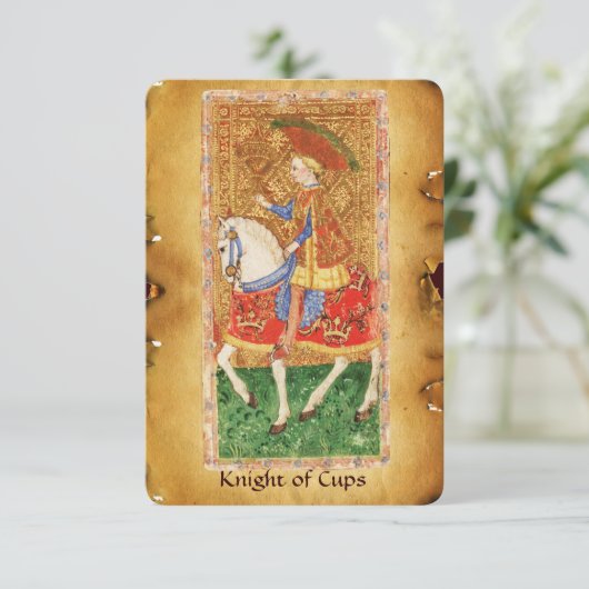 ANTIQUE RENAISSANCE TAROTS / KNIGHT OF CUPS (Standing Front)