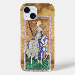 ANTIQUE RENAISSANCE TAROTS / LADY OF SWORDS iPhone 15 CASE