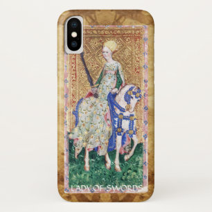 ANTIQUE RENAISSANCE TAROTS / LADY OF SWORDS iPhone X CASE