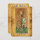 ANTIQUE RENAISSANCE TAROTS / LADY OF THE COINS (Front/Back)