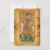 ANTIQUE RENAISSANCE TAROTS / LADY OF THE WANDS (Front)