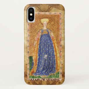 ANTIQUE RENAISSANCE TAROTS / MAID OF WANDS iPhone X CASE