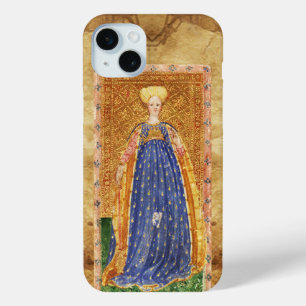 ANTIQUE RENAISSANCE TAROTS  / MAID OF WANDS iPhone 15 PLUS CASE