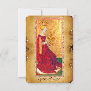 ANTIQUE RENAISSANCE TAROTS  / QUEEN OF CUPS