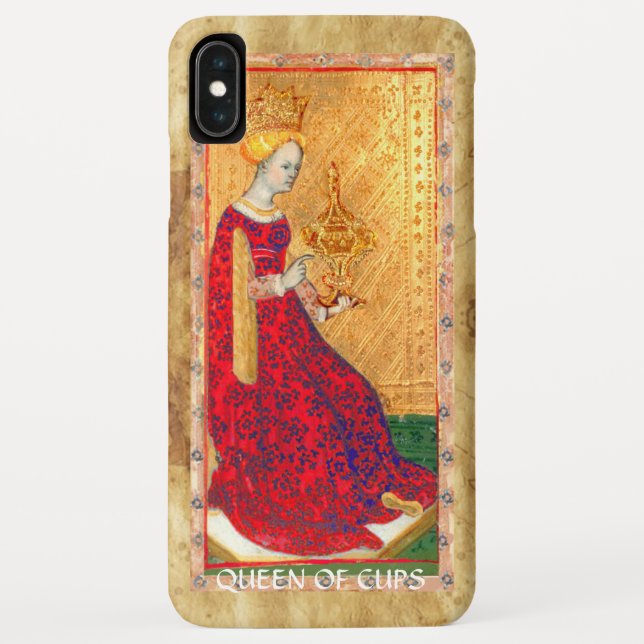 ANTIQUE RENAISSANCE TAROTS  / QUEEN OF CUPS Case-Mate iPhone CASE (Back)
