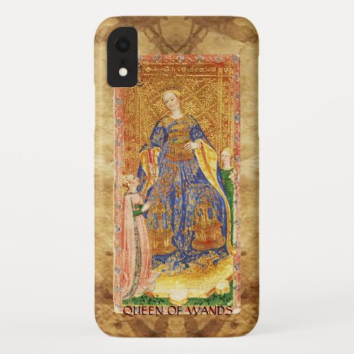 ANTIQUE RENAISSANCE TAROTS   QUEEN OF WANDS iPhone XR CASE