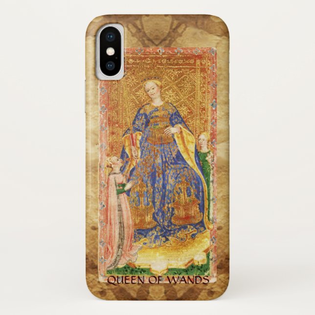 ANTIQUE RENAISSANCE TAROTS  / QUEEN OF WANDS Case-Mate iPhone CASE (Back)