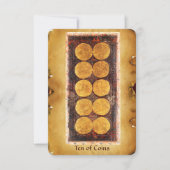 ANTIQUE RENAISSANCE TAROTS / TEN OF COINS (Front)