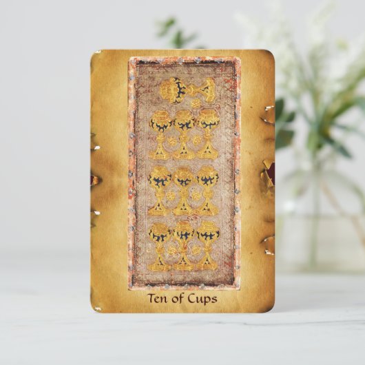 ANTIQUE RENAISSANCE TAROTS / TEN OF CUPS (Standing Front)