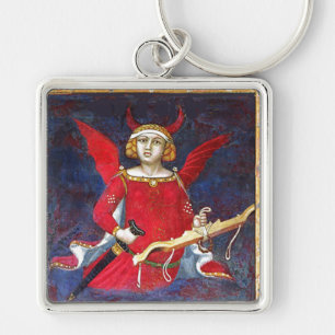 ANTIQUE RENAISSANCE TAROTS ,THE DEVIL,Pride Detail Keychain