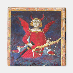 ANTIQUE RENAISSANCE TAROTS /THE DEVIL Pride Detail Magnet