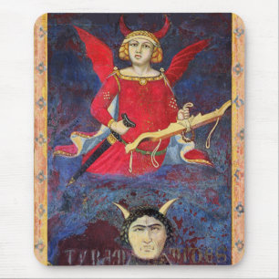 ANTIQUE RENAISSANCE TAROTS /THE DEVIL Pride Detail Mouse Pad