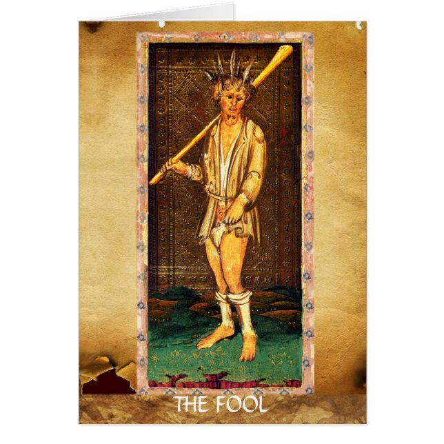 ANTIQUE RENAISSANCE TAROTS  / THE FOOL CARDS (Front)