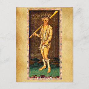 ANTIQUE RENAISSANCE TAROTS / THE FOOL POSTCARD