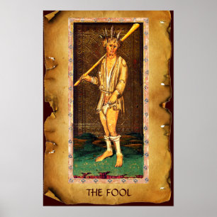 ANTIQUE RENAISSANCE TAROTS / THE FOOL POSTER