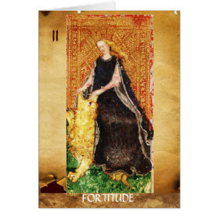ANTIQUE RENAISSANCE TAROTS THE FORTITUDE- STRENGHT