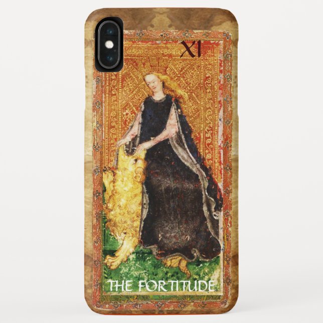 ANTIQUE RENAISSANCE TAROTS THE FORTITUDE- STRENGHT Case-Mate iPhone CASE (Back)