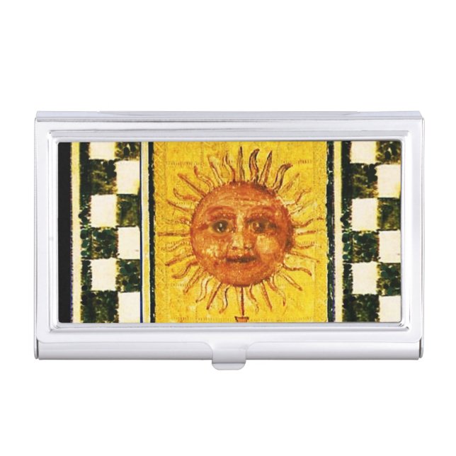 ANTIQUE RENAISSANCE TAROTS /THE SUN BUSINESS CARD CASE (Front)