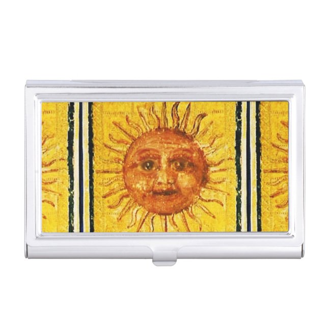 ANTIQUE RENAISSANCE TAROTS /THE SUN BUSINESS CARD CASE (Front)