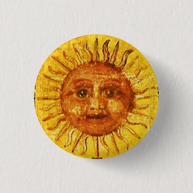 ANTIQUE RENAISSANCE TAROTS / THE SUN BUTTON (Front)