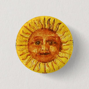 ANTIQUE RENAISSANCE TAROTS / THE SUN BUTTON