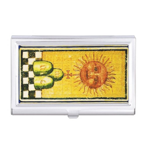 ANTIQUE RENAISSANCE TAROTS THE SUN CASE FOR BUSINESS CARDS