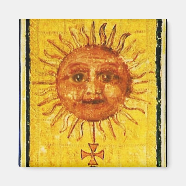 ANTIQUE RENAISSANCE TAROTS /THE SUN MAGNET (Front)