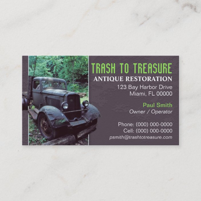 Antique Restoration Business Card Zazzle Antique Restoration Business Card