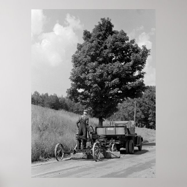 Antique Road Grader, 1937 Poster (Front)
