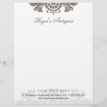 Antique Rococo Ornate Letterhead by thepapershoppe at Zazzle