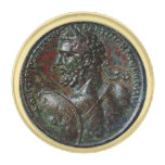 Antique Roman Bronze Medallion Emperor Severus Gold Finish Lapel Pin at Zazzle