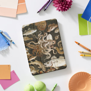 Antique Roman Mosaic Pompeii Sea Life Stone Mosaic iPad Pro Cover