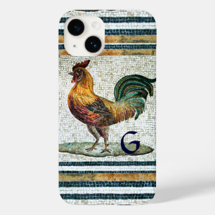 ANTIQUE ROMAN MOSAICS / ROOSTER MONOGRAM Case-Mate iPhone 14 CASE