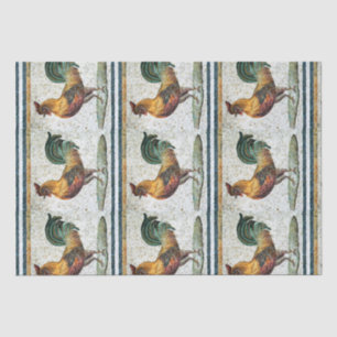 ANTIQUE ROMAN MOSAICS / ROOSTER TISSUE PAPER