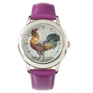 ANTIQUE ROMAN MOSAICS / ROOSTER WATCH