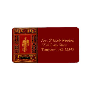 Antique Roman Soldier Address Labels