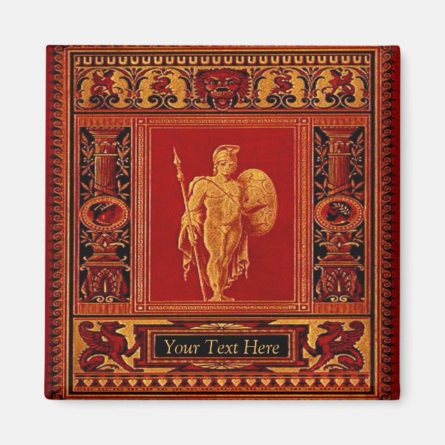 Antique Roman Soldier Magnet (Front)