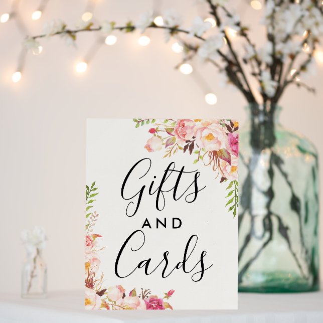 Antique Rose Bridal Shower Gifts and Cards  Foam Board (In Situ (Wedding))