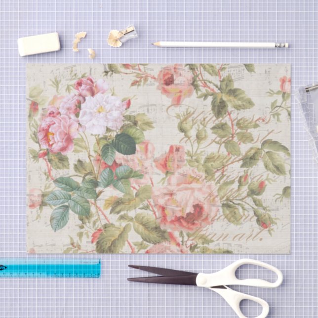 Antique Rose Decoupage & Tissue Paper Pink (Craft)