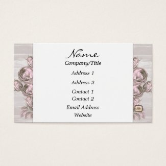 Antique Rose Engravings Business Card
