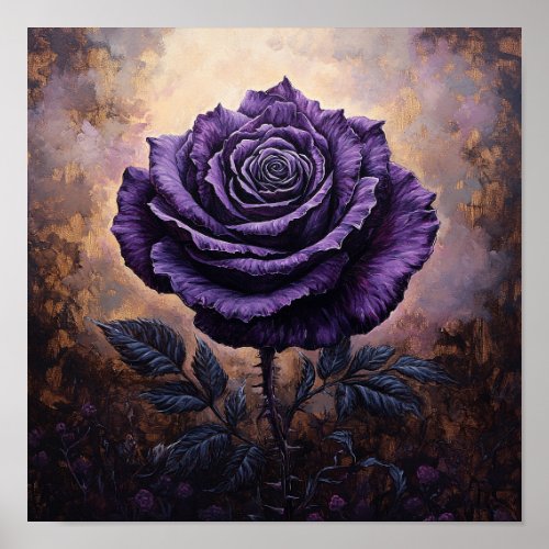 Antique Rose Flower Retro Art House Decor