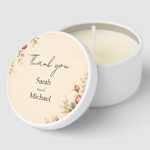 antique rose garden mini candles