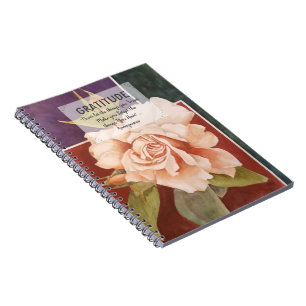 Antique Rose Gratitude Notebook