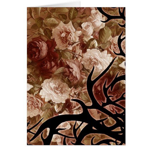 Antique Roses And Thorns Cards (Front)